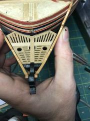 Build photo of the HMS Diana model, 2019-11-03