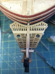 Build photo of the HMS Diana model, 2019-11-03