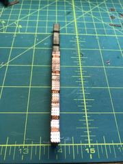 Build photo of the HMS Diana model, 2019-11-24