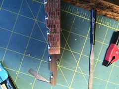 Build photo of the HMS Diana model, 2019-11-30