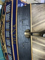 Build photo of the HMS Diana model, 2019-12-08