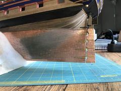Build photo of the HMS Diana model, 2019-12-14