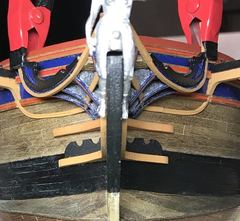 Build photo of the HMS Diana model, 2019-12-24