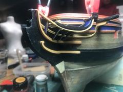 Build photo of the HMS Diana model, 2019-12-24