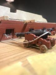Build photo of the HMS Diana model, 2020-01-18