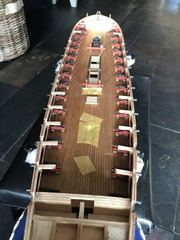 Build photo of the HMS Diana model, 2020-01-19