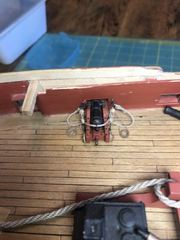 Build photo of the HMS Diana model, 2020-10-03