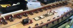Build photo of the HMS Diana model, 2020-10-04