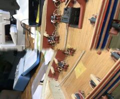 Build photo of the HMS Diana model, 2020-10-04