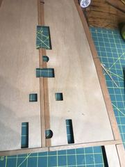 Build photo of the HMS Diana model, 2020-12-21