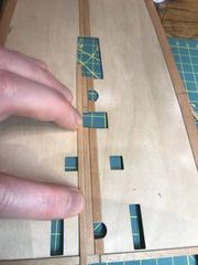 Build photo of the HMS Diana model, 2020-12-21