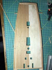 Build photo of the HMS Diana model, 2020-12-25