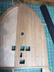 Build photo of the HMS Diana model, 2020-12-26