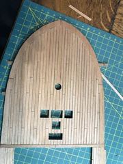 Build photo of the HMS Diana model, 2020-12-30