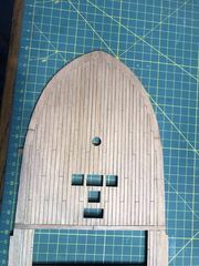 Build photo of the HMS Diana model, 2020-12-30