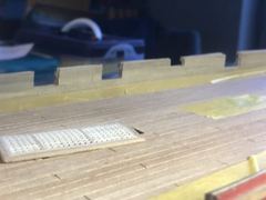 Build photo of the HMS Diana model, 2021-01-23
