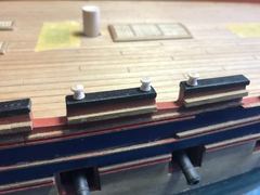 Build photo of the HMS Diana model, 2021-02-27