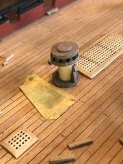 Build photo of the HMS Diana model, 2021-09-18