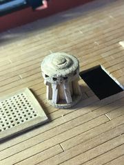 Build photo of the HMS Diana model, 2021-09-18