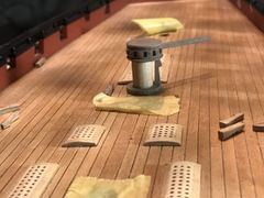 Build photo of the HMS Diana model, 2021-09-19