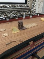 Build photo of the HMS Diana model, 2021-09-19