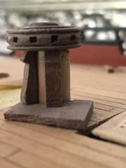 Build photo of the HMS Diana model, 2021-09-23