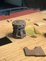 Build photo of the HMS Diana model, 2021-09-25