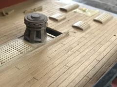 Build photo of the HMS Diana model, 2021-09-26
