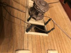 Build photo of the HMS Diana model, 2021-09-30