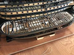 Build photo of the HMS Diana model, 2021-10-02
