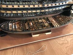 Build photo of the HMS Diana model, 2021-10-02