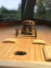 Build photo of the HMS Diana model, 2021-10-03