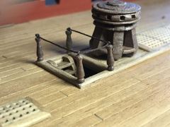 Build photo of the HMS Diana model, 2021-10-03