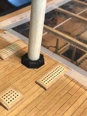 Build photo of the HMS Diana model, 2021-10-09