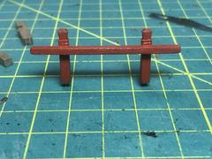 Build photo of the HMS Diana model, 2021-10-12