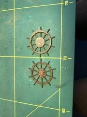 Build photo of the HMS Diana model, 2021-11-21