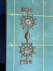 Build photo of the HMS Diana model, 2021-11-28
