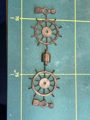Build photo of the HMS Diana model, 2021-11-28