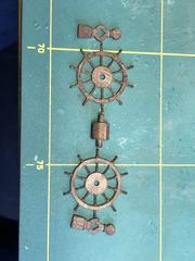 Build photo of the HMS Diana model, 2021-11-28