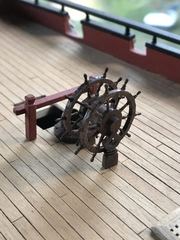 Build photo of the HMS Diana model, 2021-11-29