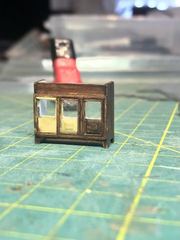 Build photo of the HMS Diana model, 2021-12-29