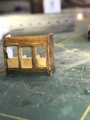 Build photo of the HMS Diana model, 2021-12-29