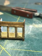 Build photo of the HMS Diana model, 2021-12-29