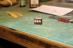 Build photo of the HMS Diana model, 2021-12-29