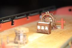 Build photo of the HMS Diana model, 2021-12-29