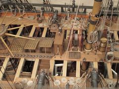 Build photo of the HMS Diana model, 2021-12-31