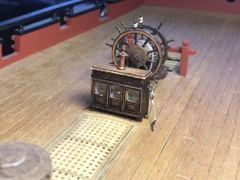 Build photo of the HMS Diana model, 2022-01-02