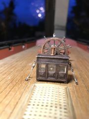Build photo of the HMS Diana model, 2022-01-03