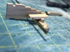 Build photo of the HMS Diana model, 2022-01-06