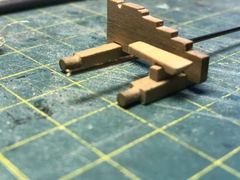 Build photo of the HMS Diana model, 2022-01-06